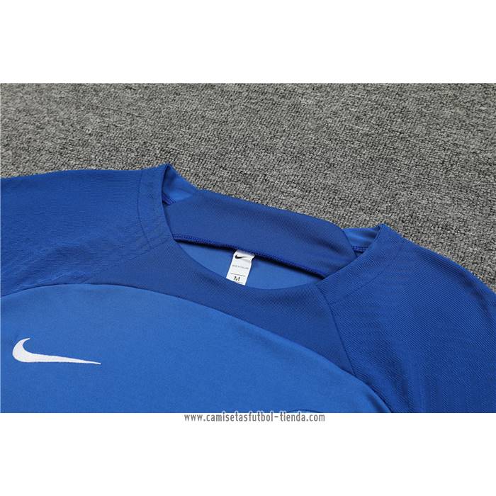 Chandal del Paris Saint-Germain 2022 2023 Manga Corta Azul Oscuro - Pantalon Corto